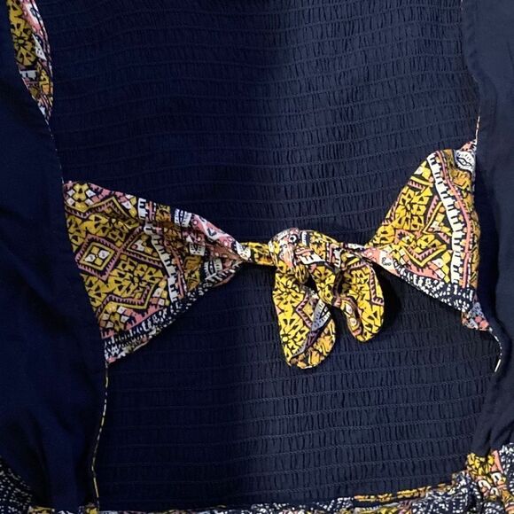 Boho patchwork wide leg jumpsuit XS - Picture 6 of 8